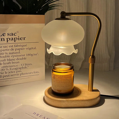 Warmer Wax Lamp, Fragrant Incense Lamp, Bedroom Lamp, Romantic Candle Light, Adjustable Timing Candle Light, Ambient Light