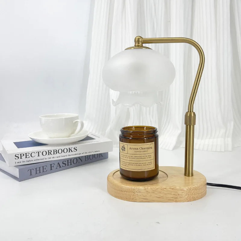 Warmer Wax Lamp, Fragrant Incense Lamp, Bedroom Lamp, Romantic Candle Light, Adjustable Timing Candle Light, Ambient Light